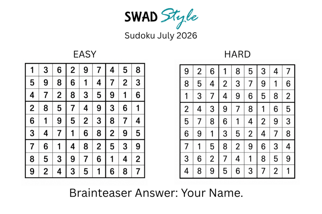 Sudoku July 2026